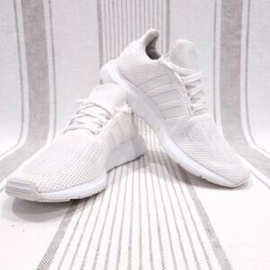 adidas All-White Athletic Sneakers